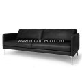 High-End Echo Oxford Black Leather Sofa